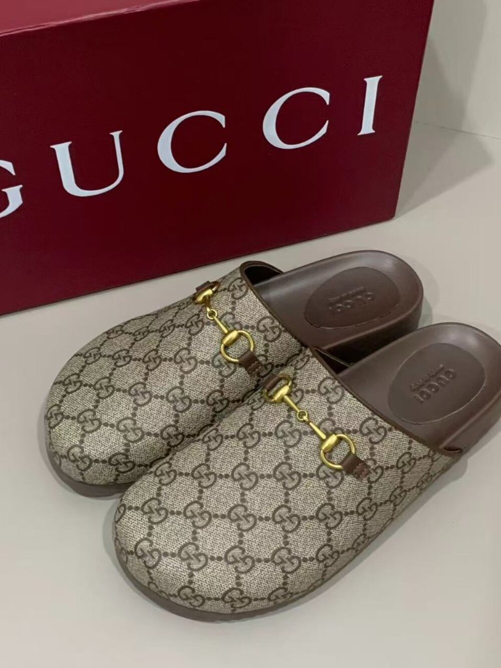 Gucci GG Brown Women's Sandals